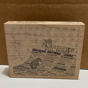 House Mouse designs “Micey Nice House Hunting” rubberstamp from 2001